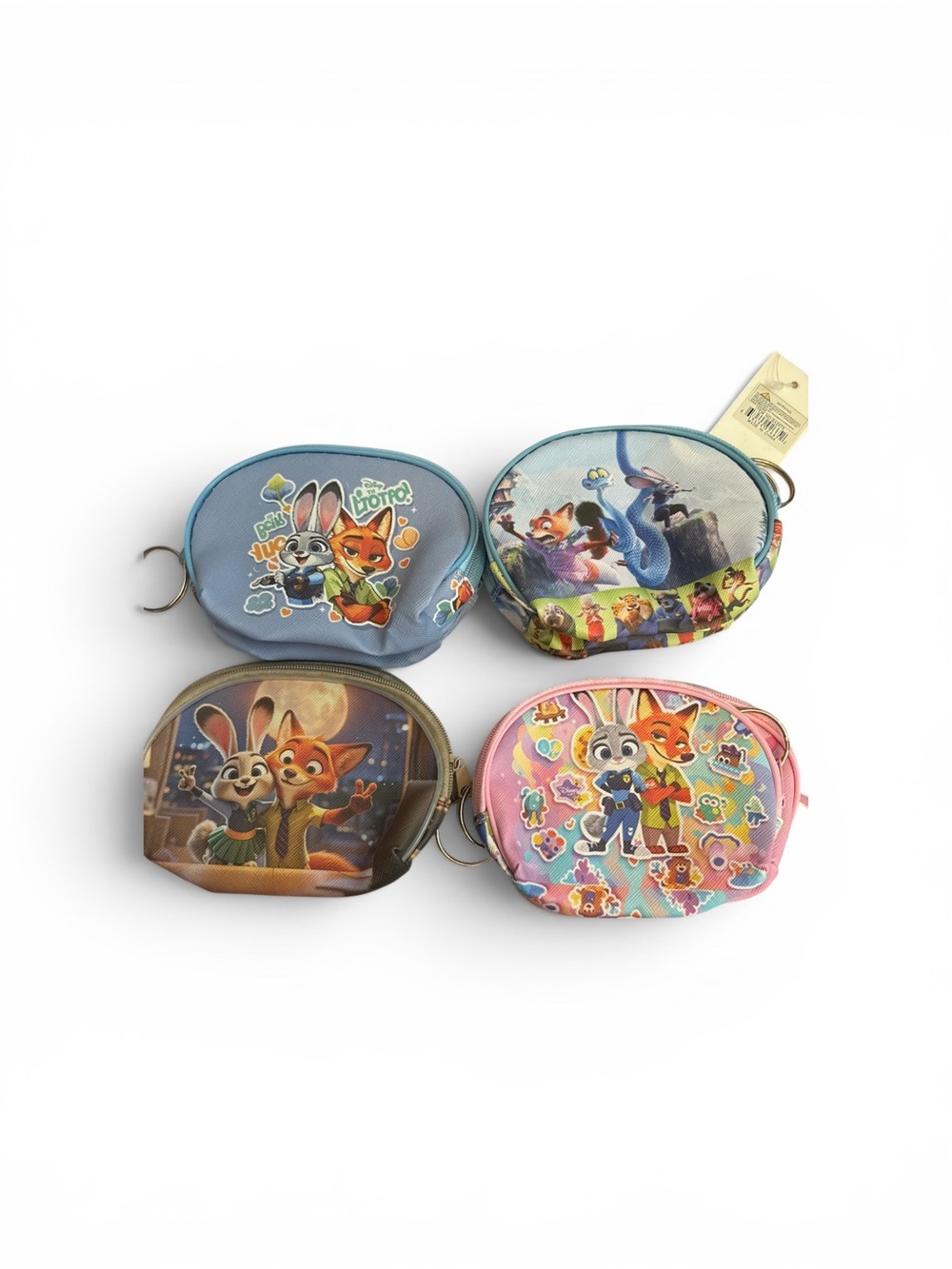 Kids Zootopia Zip Coin Pouch - Blue/Pink Options